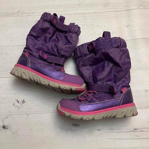 Stride Rite Made2play sneaker snow‎ boot purple little kids size 6.5